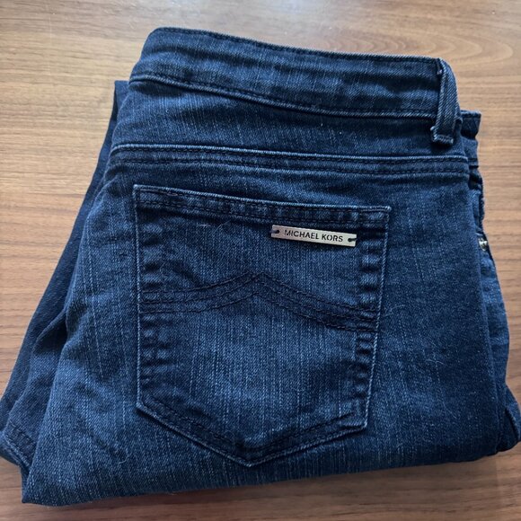 Michael Kors Straight Leg Dark Wash Jeans - Picture 4 of 4